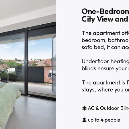 דירה Fully Equipped With Terraces, Free Garage Parking, Netflix & Ac - By Cz *