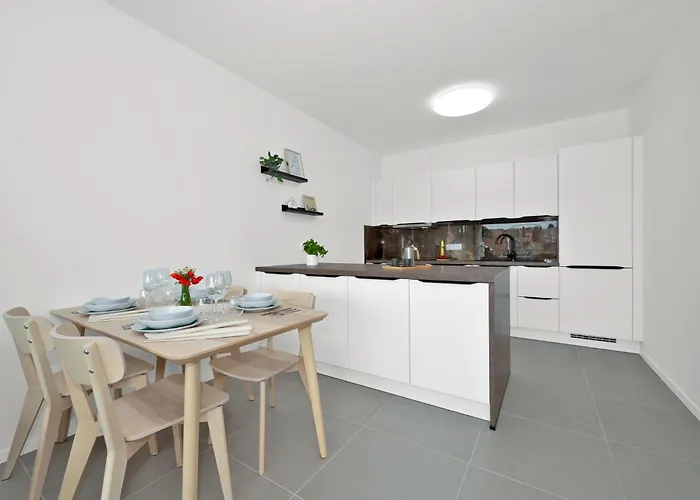 Fully Equipped With Terraces, Free Garage Parking, Netflix & Ac - By Cz *