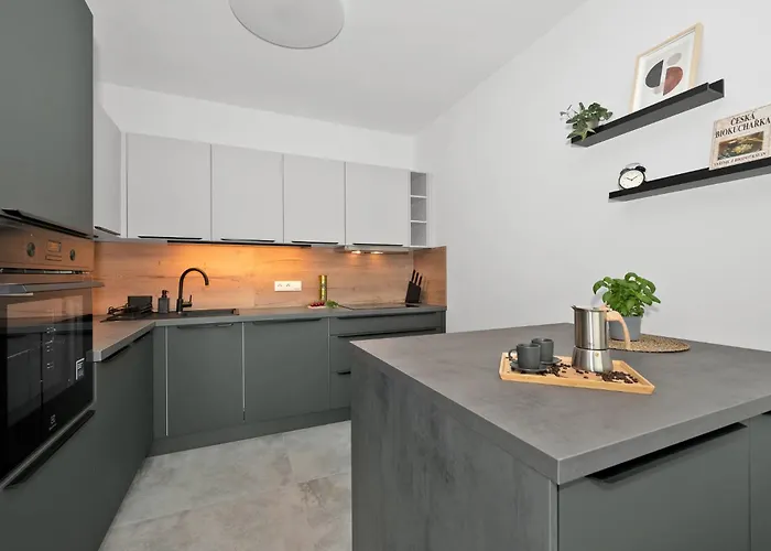 Fully Equipped With Terraces, Free Garage Parking, Netflix & Ac - By Cz 아파트 Slapanice