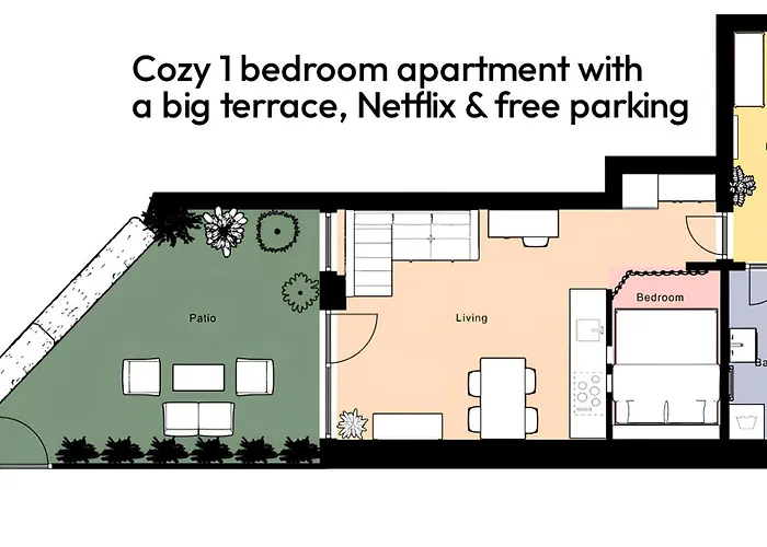 Fully Equipped With Terraces, Free Garage Parking, Netflix & Ac - By Cz * Slapanice