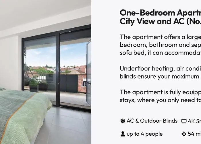 아파트 Fully Equipped With Terraces, Free Garage Parking, Netflix & Ac - By Cz *